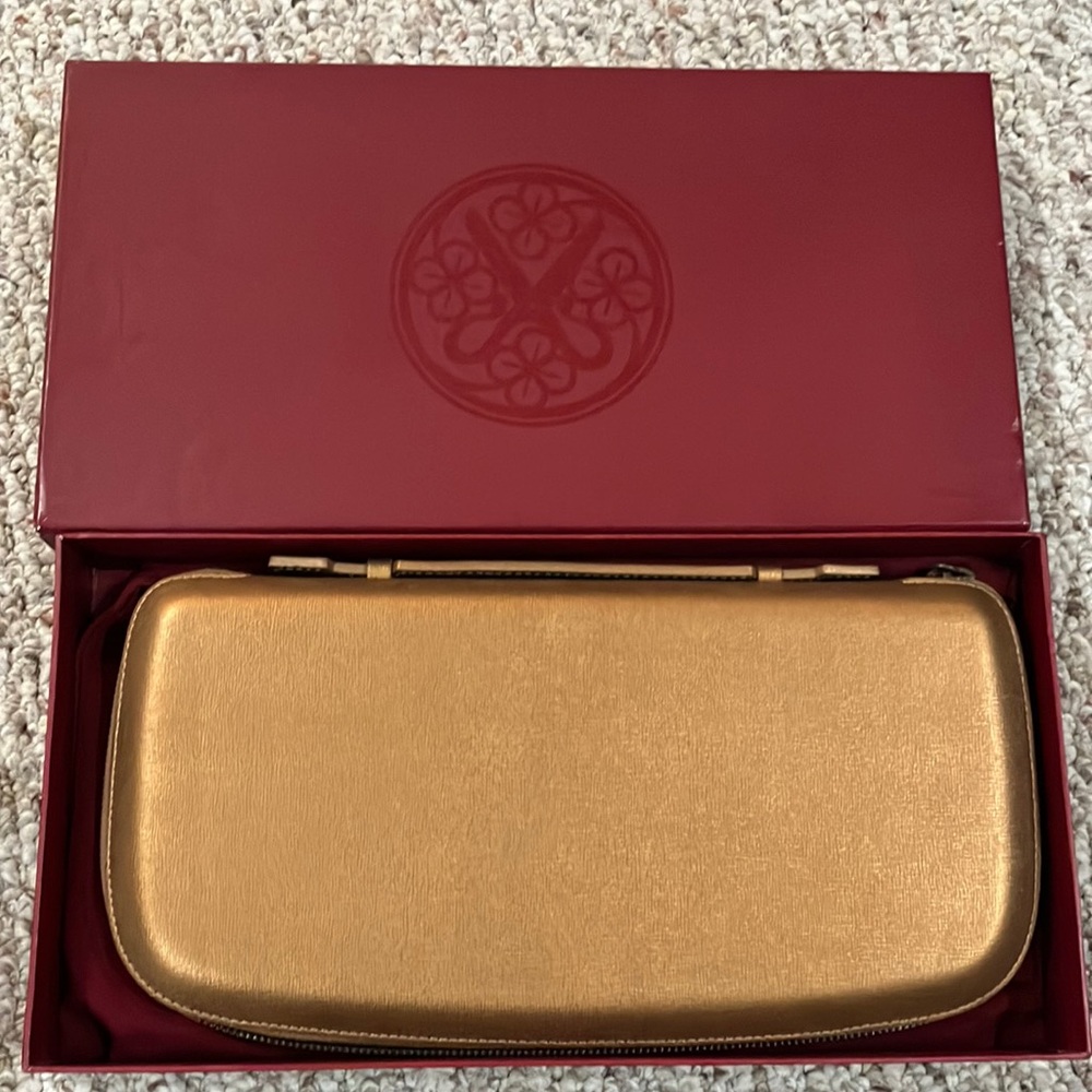 Perrin Paris Gold/bronze Clutch (New with box without tag)